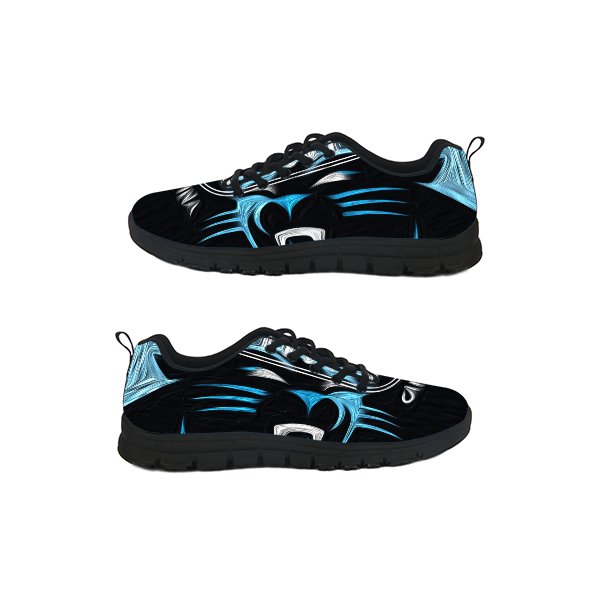 Men's Carolina Panthers Low Top Canvas Sneakers 004 Men's Carolina Panthers Low Top Canvas Sneakers 004
